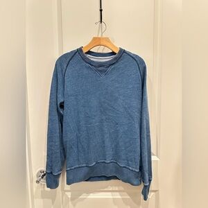 Gap Indigo Dyed Pullover Sweatshirt